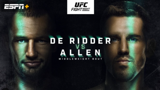 UFC Fight Night De Ridder vs Allen